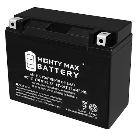 Y50-N18L-A3 Snowmobile Battery For Polaris 750cc Wide Track 2004